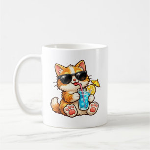 Cool Summer Cat Coffee Mug