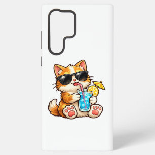 Cool Summer Cat Samsung Galaxy Case