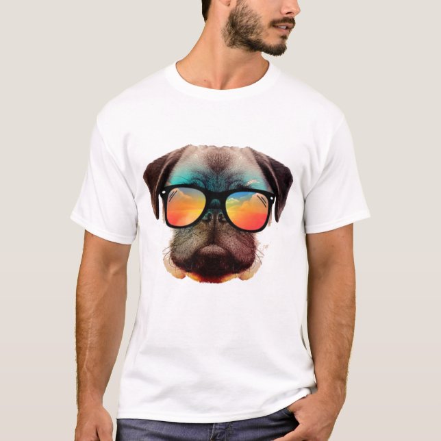 Cool Summer Dog T-Shirt (Front)