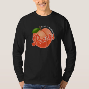 Cool Summer Fruit Retro Just Peachy & Keep It Peac T-Shirt