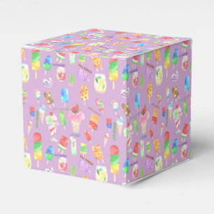 cool summer- ice cream, popice, and cold drink favour box