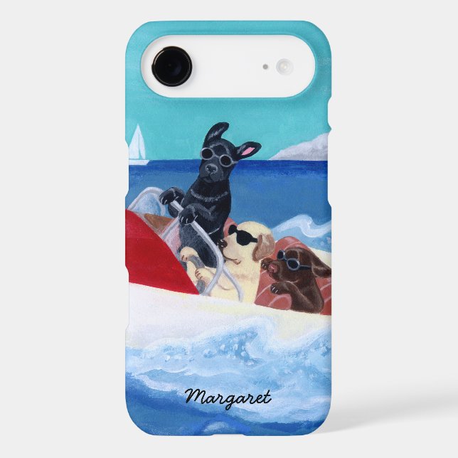 Cool Summer Labradors Painting Case-Mate iPhone Case (Back)