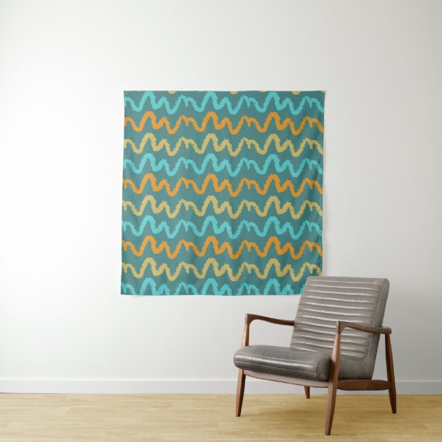 Cool Summer Pattern Tapestry (In Situ)