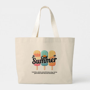 Cool Summer Rainbow Popsicle Tote Bag