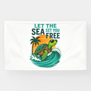 Cool Summer – Sea Turtle Vibes Banner