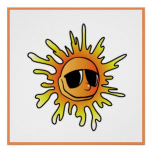 COOL SUMMER SUN POSTER