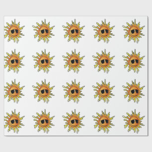 COOL SUMMER SUN WRAPPING PAPER