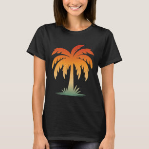 Cool Summer Vacation Men Women Beach Palm Tree T-Shirt