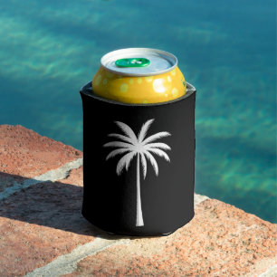 Cool Summer Vacation Sunset Beach Palm Tree Can Cooler