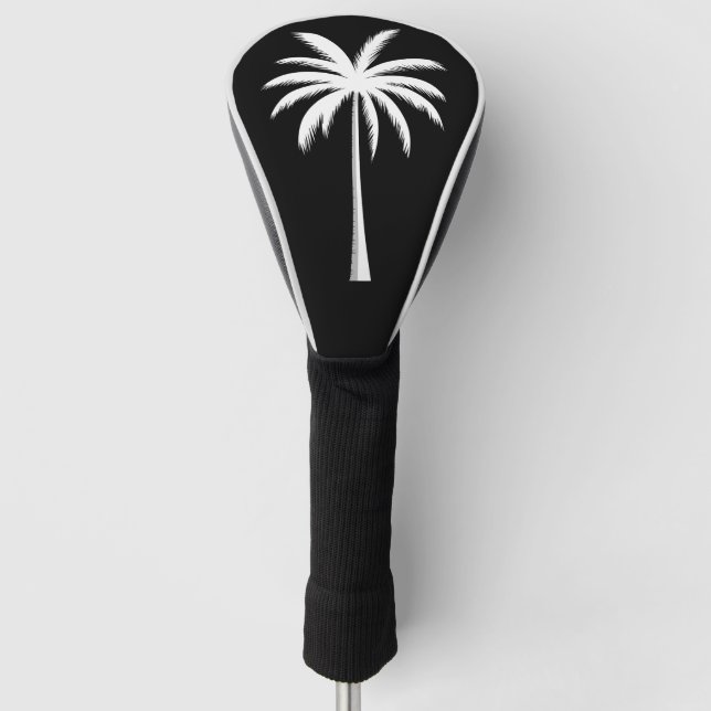 Cool Summer Vacation Sunset Beach Palm Tree Golf Head Cover (Front)