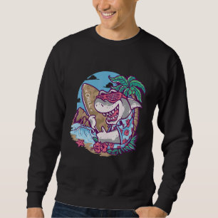 Cool Summer Vacay Shark Clothes Shark Kids Women M Sweatshirt