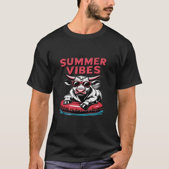 Cool Summer Vibes Graphic TShirt (Front)