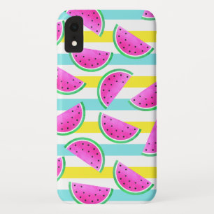 Cool Summery Pattern Of Pink Watermelons iPhone XR Case