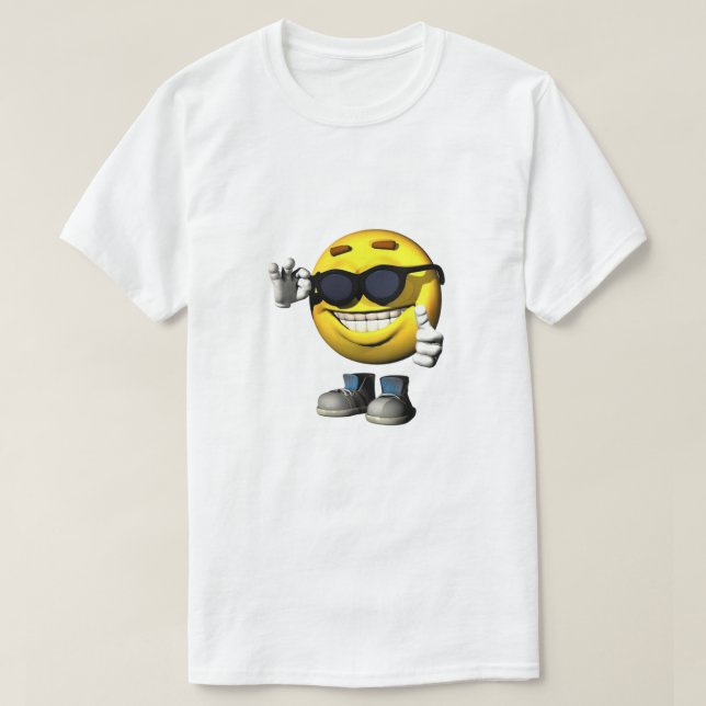 Cool Sun Face  T Shirt (Design Front)