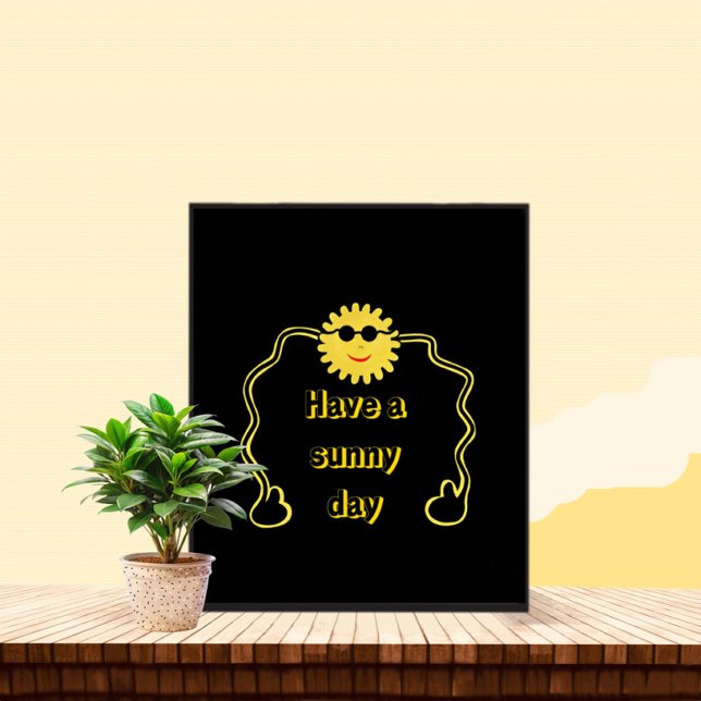 Cool sun with sunglasses poster (Creator Uploaded)