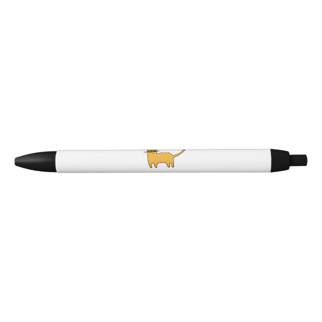 Cool Sunglasses Cat Black Ink Pen (Front)
