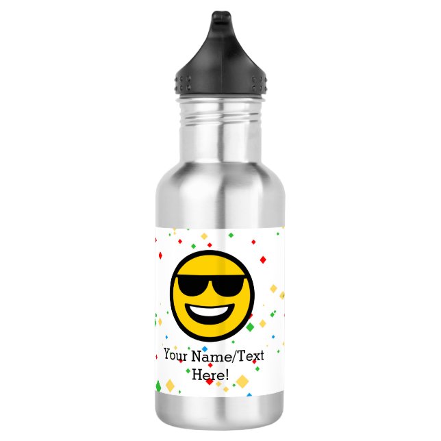 Cool Sunglasses Emoji 532 Ml Water Bottle (Right)