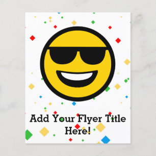 Cool Sunglasses Emoji Flyer