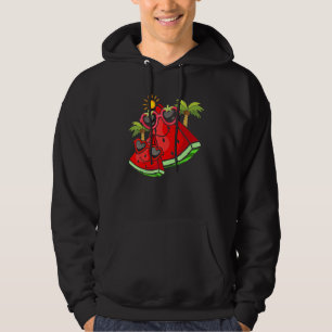 Cool Sunglasses Exotic Fruit Summer Vibes Waterme Hoodie
