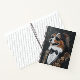 Cool Sunglasses Shetland Sheepdog   Sheltie Notebook