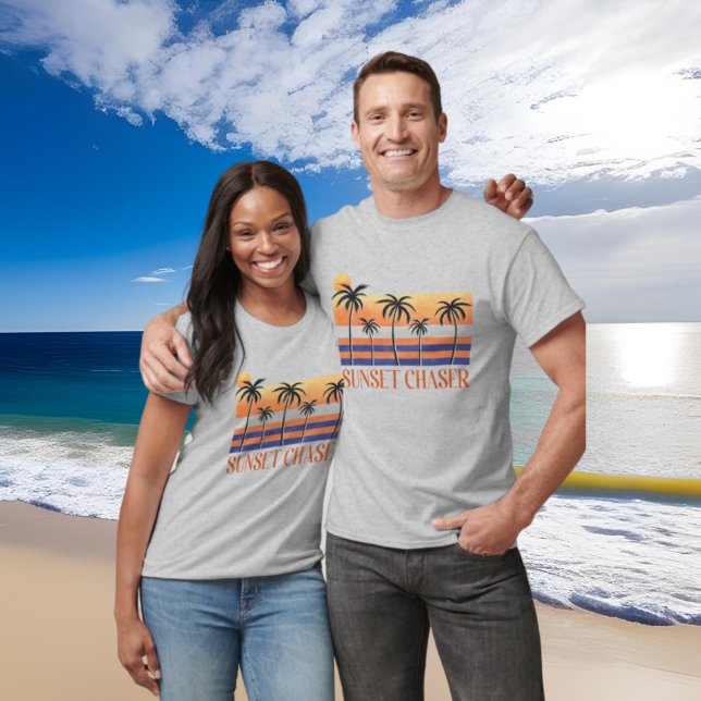 cool sunset chaser word art T-Shirt (Creator Uploaded)