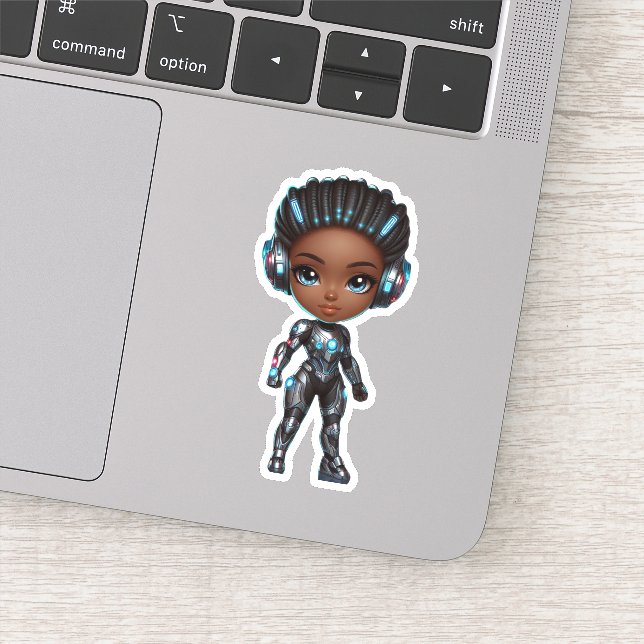 cool superhero chibi girl (Detail)