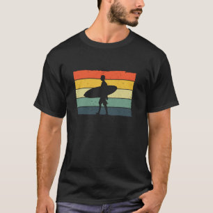 Cool Surfer Art For Men Boys Surfing Hawaiian Surf T-Shirt