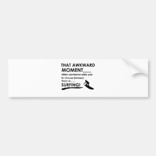Cool Surfing designs Bumper Sticker