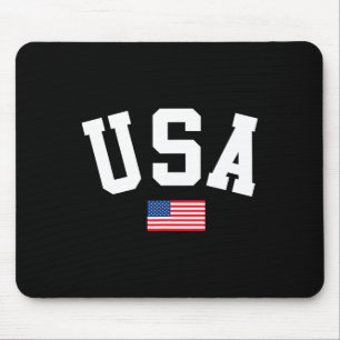 Cool Surfing For Men Women 4th Of July American Fl Mouse Pad