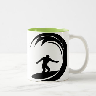 Cool Surfing Two-Tone Coffee Mug