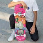 Cool Surreal Funny Unique Custom Personalised Name Skateboard<br><div class="desc">Cool Surreal Funny Unique Custom Personalised Name Skateboard features your personalised name in modern typography on a fun collage of cars, planes, ducks, flowers, birds and a person. Personalise by editing the text in the text box provided. Give a custom made gift, personalised skateboard to your favourite skateboarder for Christmas,...</div>