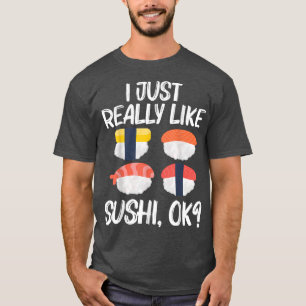 Cool Sushi For Men Women Japanese Sashimi Seafood  T-Shirt