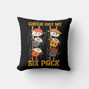 Cool Sushi For Men Women Salmon Sushi Lovers Japan Cushion