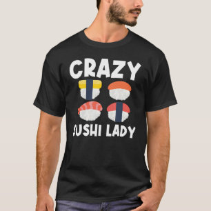 Cool Sushi For Women Mum Japanese Sashimi Seafood T-Shirt