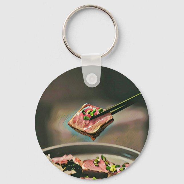 Cool sushi gift key ring (Front)