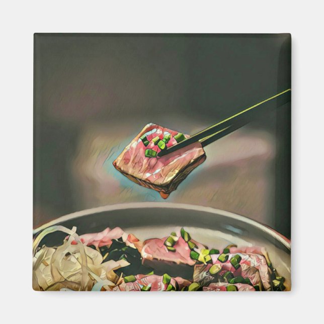 Cool sushi gift magnet (Front)