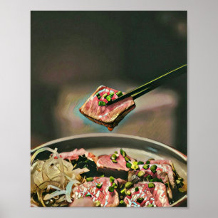 Cool sushi gift poster