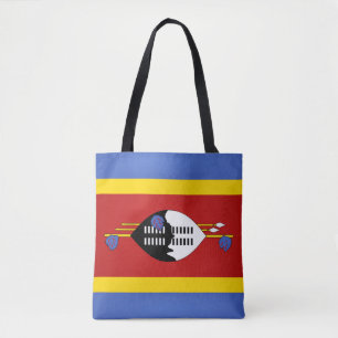 Cool Swaziland (Eswatini) Flag Fashion Tote Bag