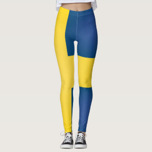 Cool Sweden Flag Fashion Leggings