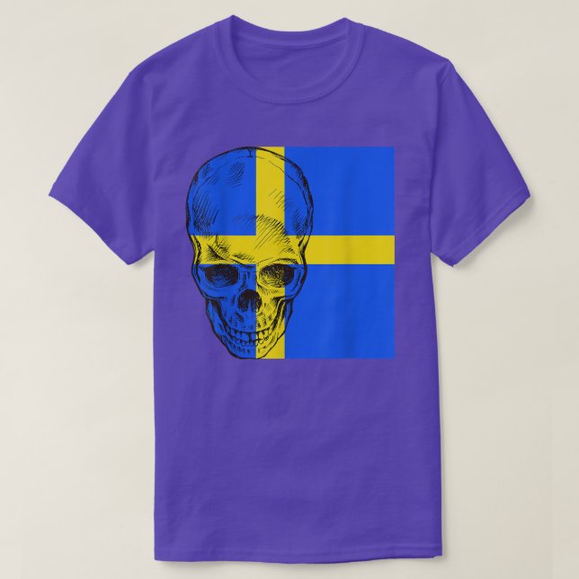 Cool Swedish Skull T-Shirt (Design Front)