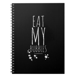 Cool Swimming Eat My Bubbles Swim Funny Swimmer Notebook
