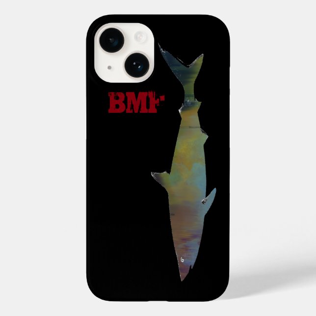 cool swimming shark personalised Case-Mate iPhone case (Back)