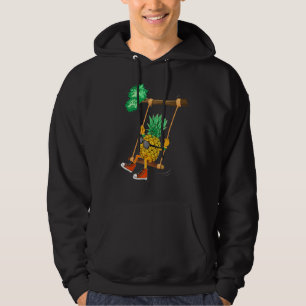 Cool Swinging Pineapple Swinger Pineapple Tropical Hoodie