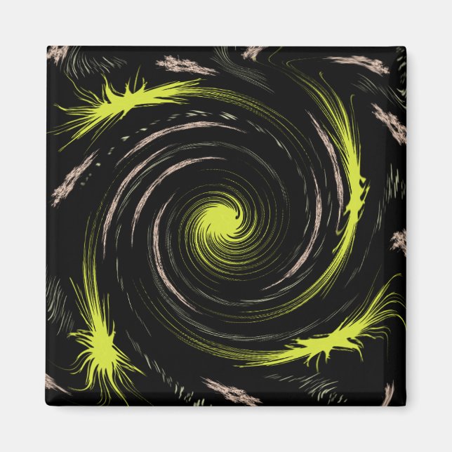 Cool Swirl Artsy Magnet (Front)