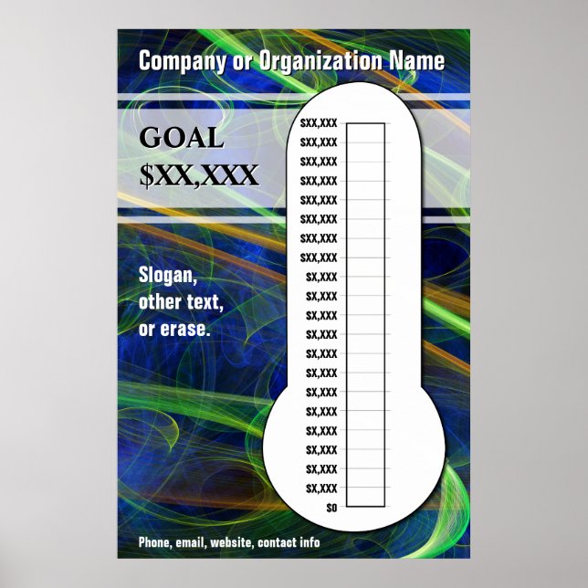 Cool Swirls for your Goals Poster (Front)