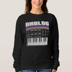 Cool Synthesizer Analogue Acid Machine Nerd Synth  Sweatshirt
