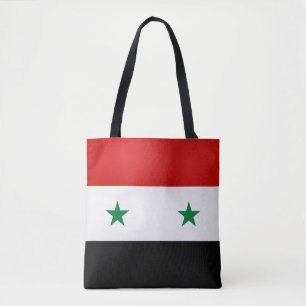Cool Syria Flag Fashion Tote Bag