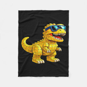 Cool T rex Master Builder Block Brick Men Women Fleece Blanket