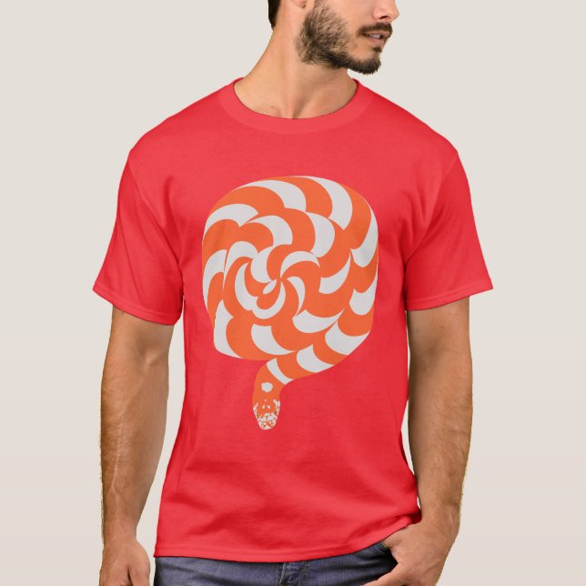 Cool t shirt for men with snake (Front)