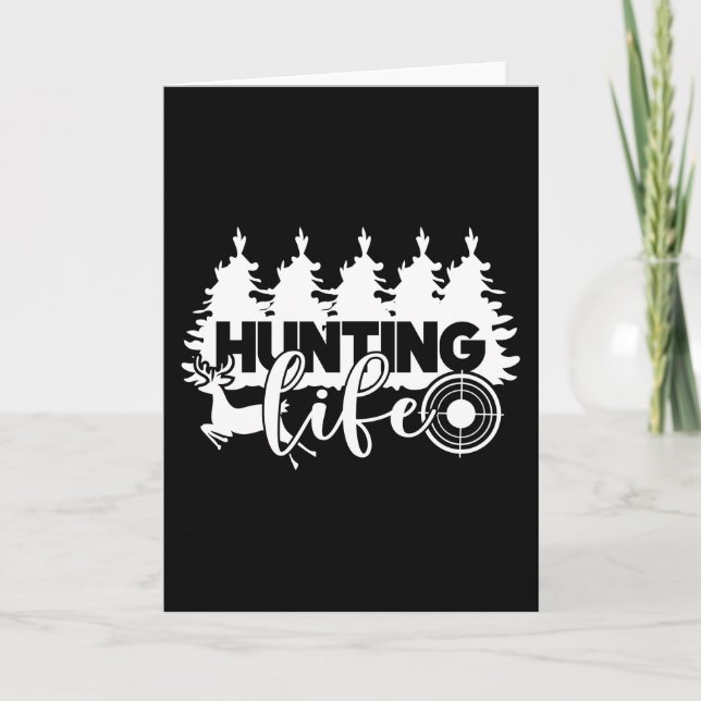 Cool T Shirts for Men Deer Hunting Card (Front)